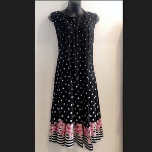 Avenue 18/20 Sunday Dress, Floral & polka dots